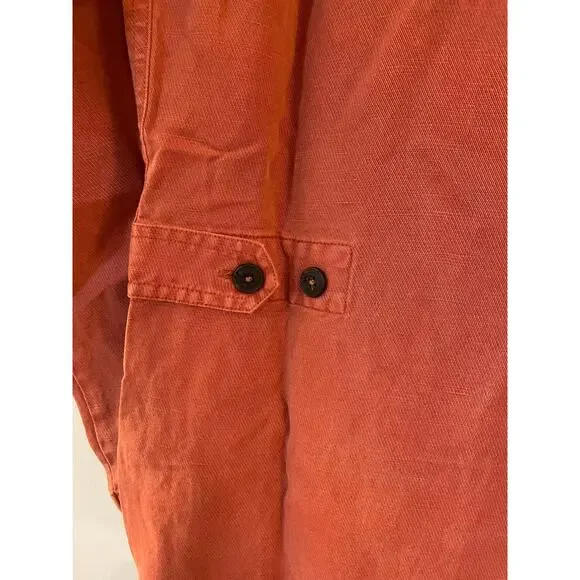 NEW Marine Layer Charlie Utility Long Sleeve Jumpsuit Rosewood Size Small - Picture 7 of 12